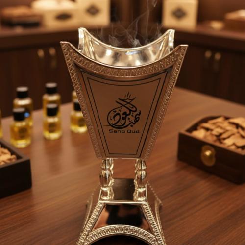 مبخرة ستانلس استيل فاخرة بالأسم حجم وسط