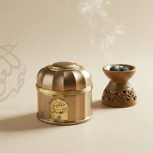 مبثوث الفهد الفاخر عود طبيعي مجروش ومسقى بخلطة عطر...