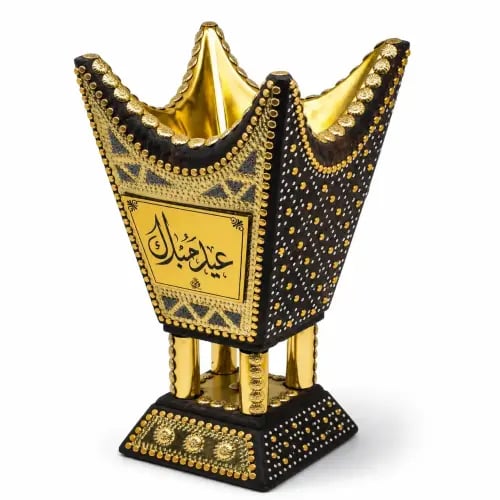 مبخرة رشم حائلية ملكية بالاسم وجهين خشب أثل