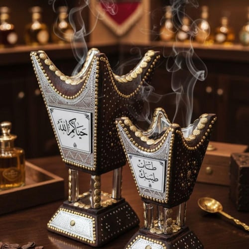 مبخرة رشم ملكية مع كتابة الأسم على الوجهين
