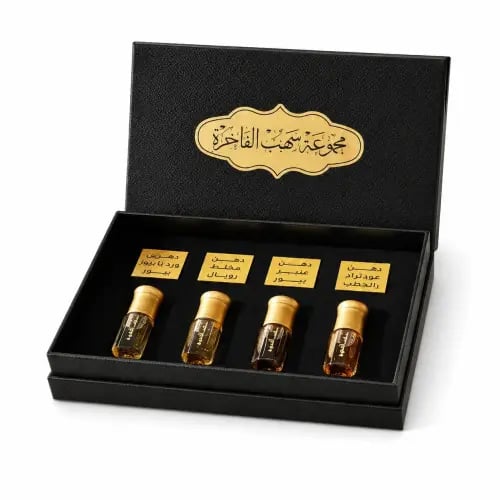 مجموعة أدهان عود سهب الفاخرة 4 أرباع تولة