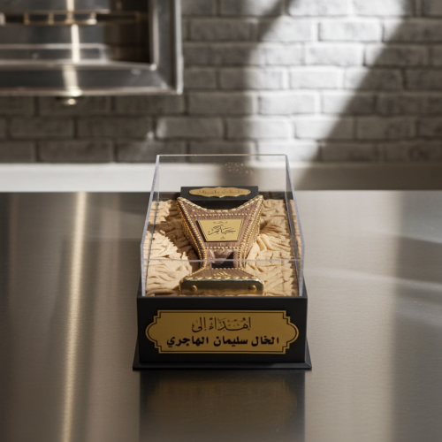 صندوق مبخرة حائليه نجدية مع أوقية عود