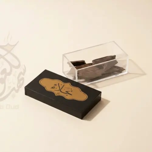 علبة بوكس أكريليك نجلاء الشفاف الفاخر للإهداء محفو...