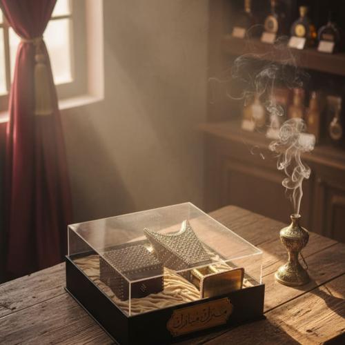 صندوق سهب مبخرة ملكية وعلبة عود رشم بدون عود