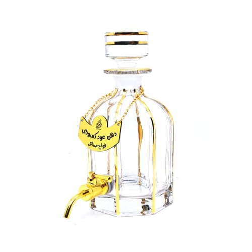 غرشة حفظ زيوت عطرية كريستال حنفية 640 مل