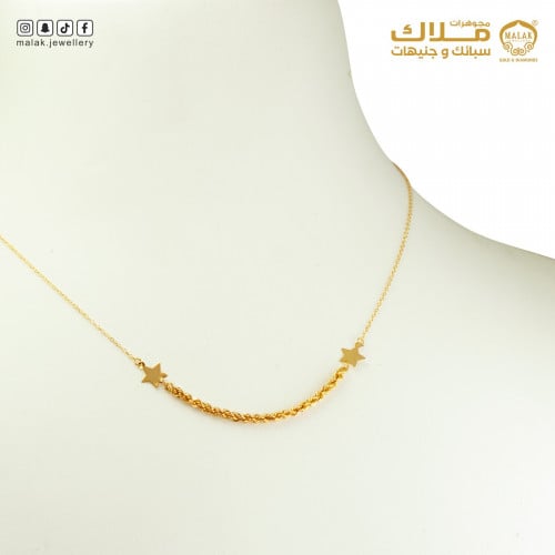 NEC015 ( قلادة عيار 21 الوزن التقريبي 1.5 جرام )