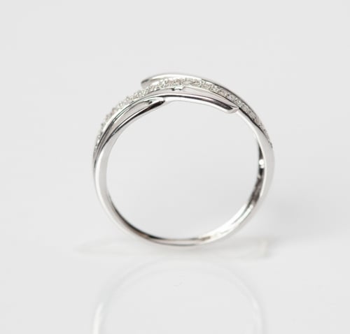 خاتم الماس ذهب ابيض دورين