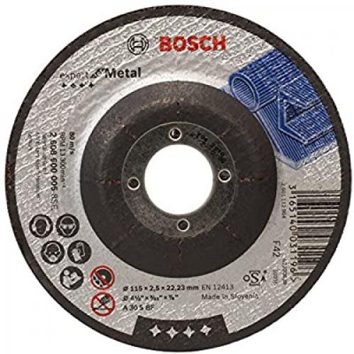 كرتون 25 حبه 115*3 مم (4.5 ")حجار قص حديد بوش