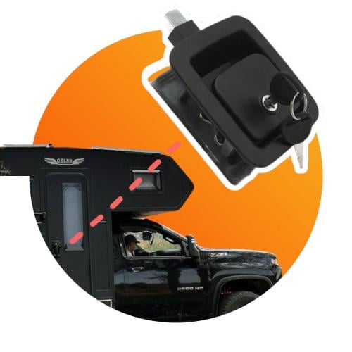 قفل باب خارجي آمن بتصميم عصري