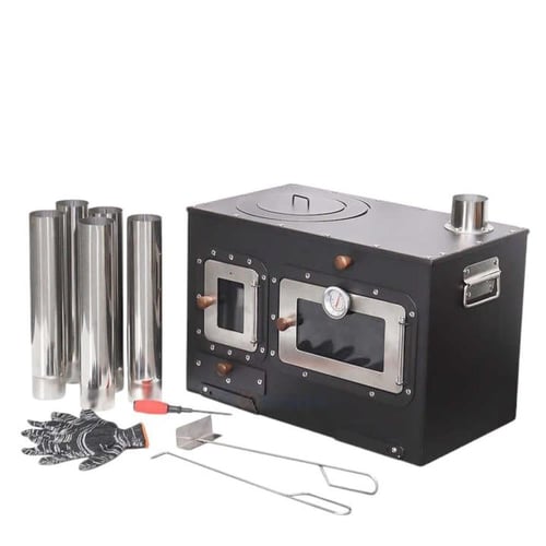 فرن موقد متعدد الوظائف مع حجرة شواء كبيرة