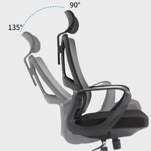 كرسي مكتبي بظهر شبكي بدعم اسفل الظهر