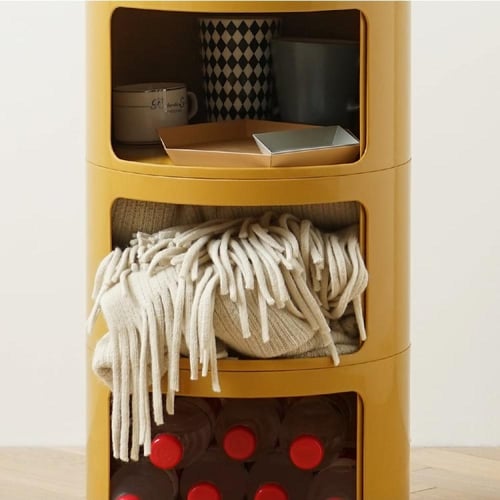 طاولة جانبية دائرية متعددة الطبقات – تصميم عصري