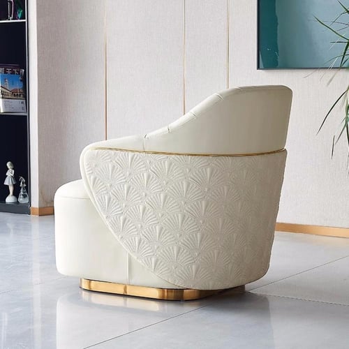 كرسي مخملي بتصميم ناعم وفني