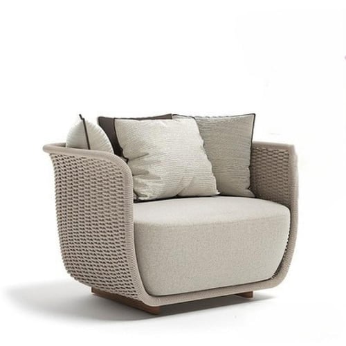 أريكة خارجية من الخيزران