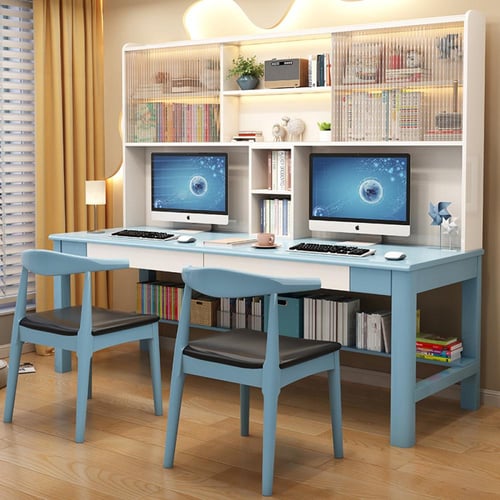 مكتب دراسي خشبي بتصميم عصري