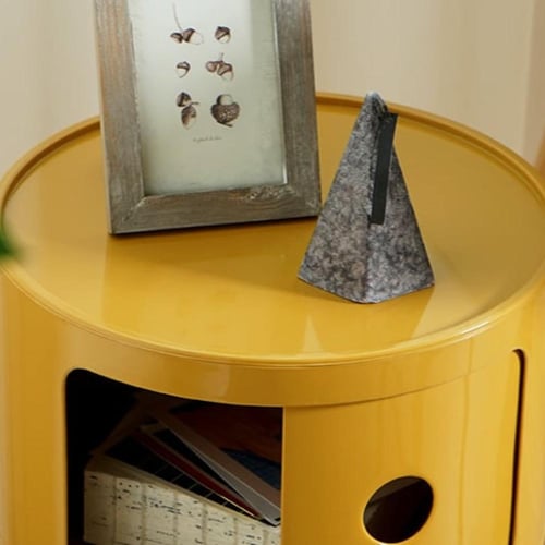 طاولة جانبية دائرية متعددة الطبقات – تصميم عصري