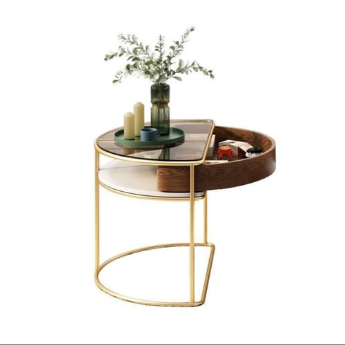 طاولة قهوة عصرية متعددة الوظائف مع تخزين ذكي