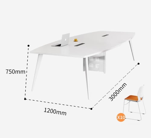 طاولة اجتماعات بتصميم بسيط وحديث