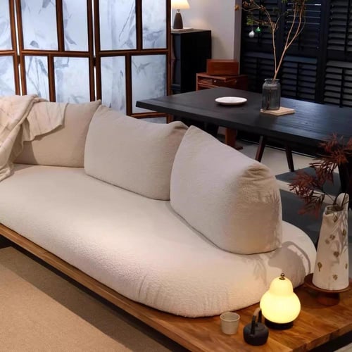 أريكة خشبية على النمط الياباني