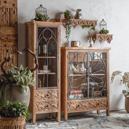 خزانة مدخل بنقوش حديدية على الطراز الأمريكي