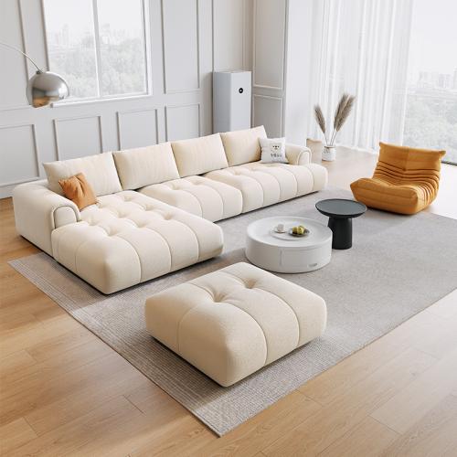 طقم كنب القماش الناعم الفاخرة