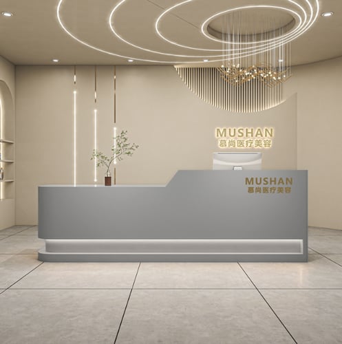 طاولة استقبال بتصميم بسيط