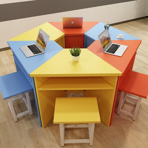 طاولات وكراسي سداسية الشكل متعددة الاستخدامات – مخ...