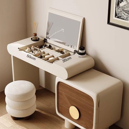 طاولات تزيين مدمجة بخزانة