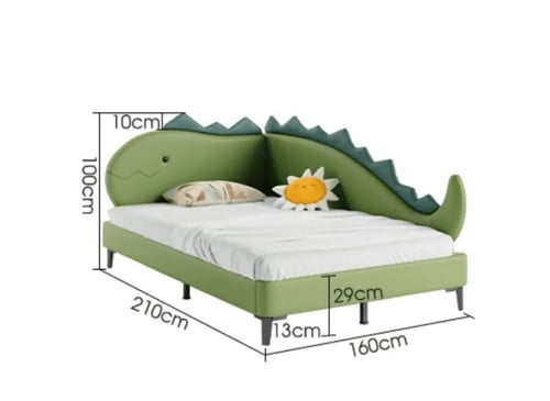 سرير أطفال ديناصور كرتوني – أمان ومرح في عالم واحد