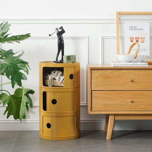 طاولة جانبية دائرية متعددة الطبقات – تصميم عصري