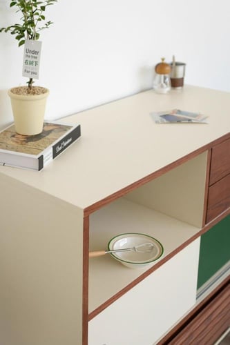 خزانة جانبية عتيقة الطراز – باوهاوس / تخزين متعدد...