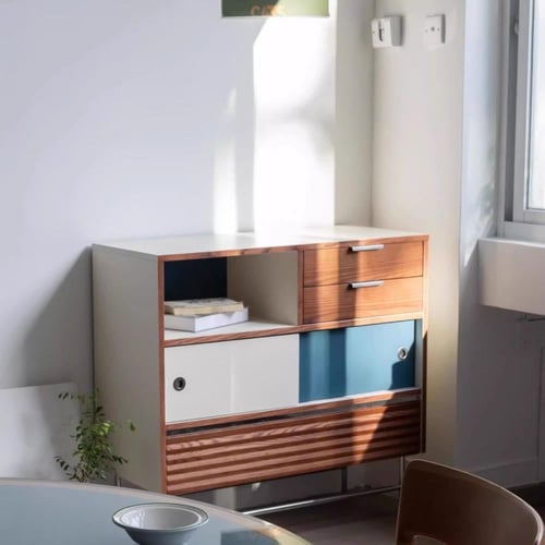 خزانة جانبية عتيقة الطراز – باوهاوس / تخزين متعدد...