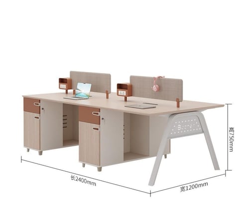 مكتب موظفين محطة عمل فاخر مع منفذ كهرباء – جزء من...