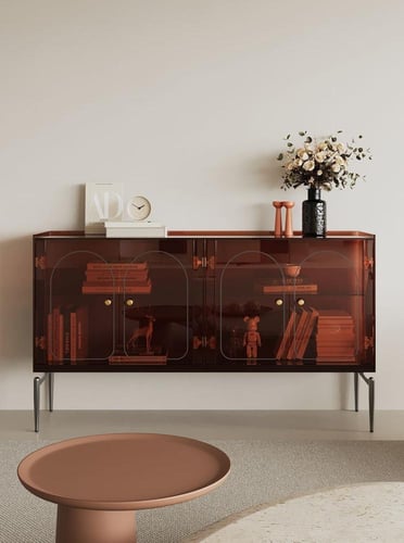 خزانة جانبية إيطالية من الأكريليك