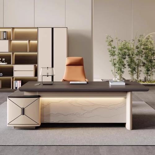 طقم مكتب تنفيذي فاخر – تصميم عصري متكامل
