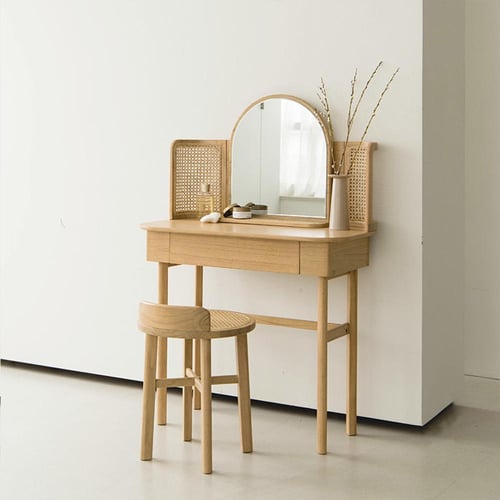 طاولة تزيين خشبية تصميم اسكندنافي بوهيمي