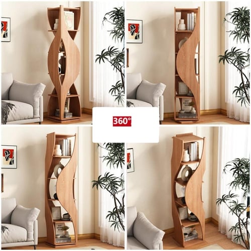 رف كتب دوار 360 درجة