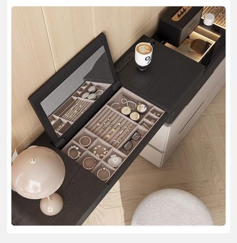 تسريحة إيطالية عصرية مع خزانة جانبية قابلة للتمديد...