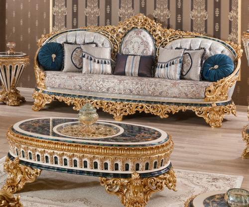 كنب كلاسيك بتصميم مودرن