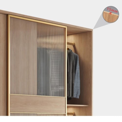 خزانة ملابس نورديك بباب منزلق