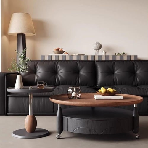 طقم طاولة قهوة وطاولة جانبية – تصميم عصري