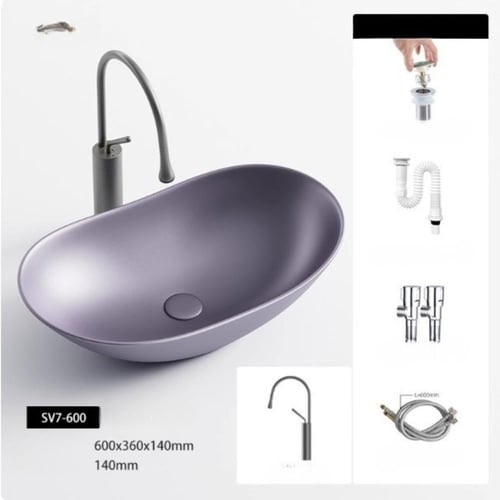 حوض الغسيل الفني Lavender Glow