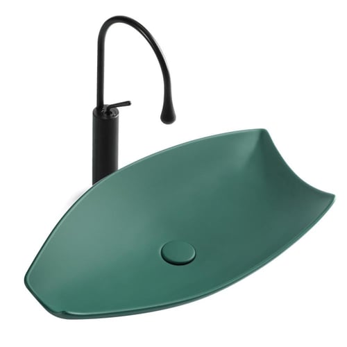 حوض سطح عمل إبداعي – تصميم سيراميكي فريد وغير منتظ...