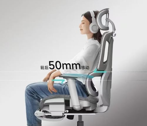 كرسي مكتبي بتصميم دعم اضافي