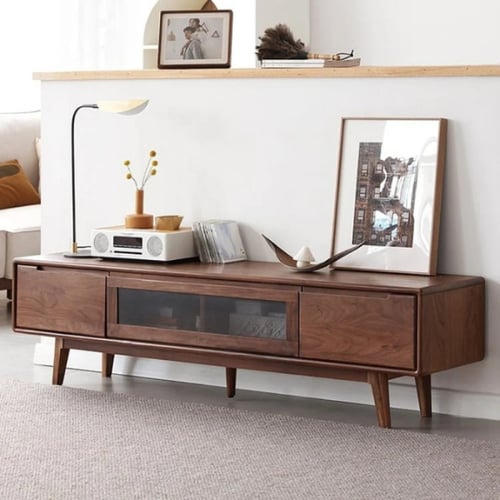 طاولة تلفاز خشبية