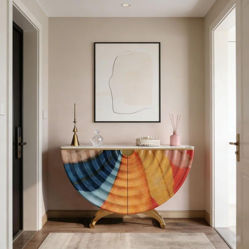 خزانة مدخل فاخرة بتصميم عصري أنيق