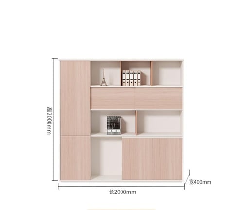 مكتب مدير مع خزانة جانبية – جزء من طقم المكتب العص...