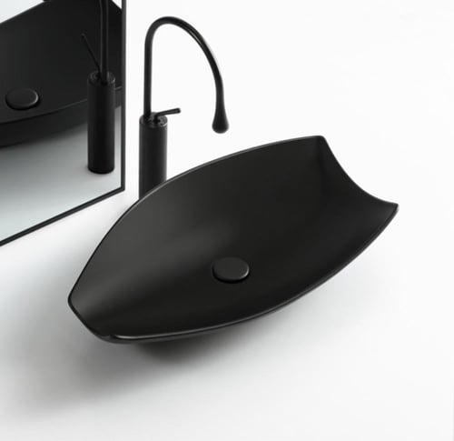 حوض سطح عمل إبداعي – تصميم سيراميكي فريد وغير منتظ...