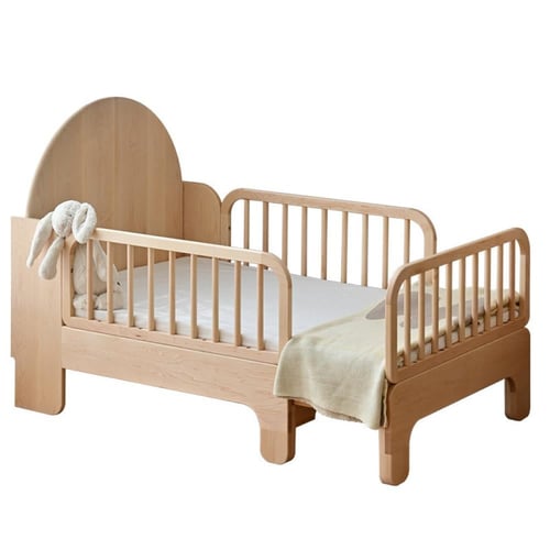 سرير أطفال خشبي فاخر قابل لتمدد