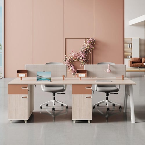 مكتب موظفين محطة عمل فاخر مع منفذ كهرباء – جزء من...